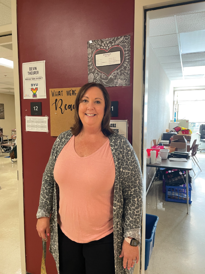 Photograph by Juliana Villanueva of TuHS English teacher Lori DuPuis who is retiring at the end of this school year after 22 years at TuHS.