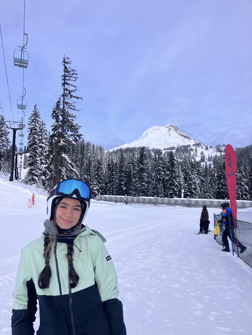Senior Sarah Masalmeh expressed frustrations over the lack of snow for her final season on the ski team.