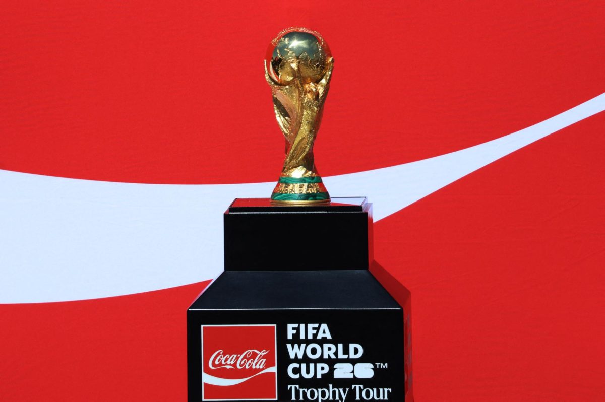 The World Cup Trophy arrives in Mexico at Felipe Angeles International Airport, Zumpango, Mexico, on Feb. 27, 2026.