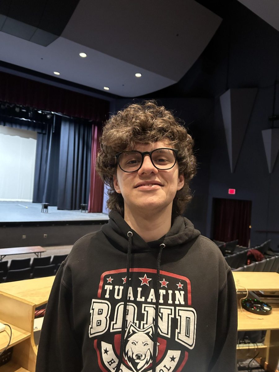 Senior Jacobi Esparza is an active participant in the TuHS theater program.