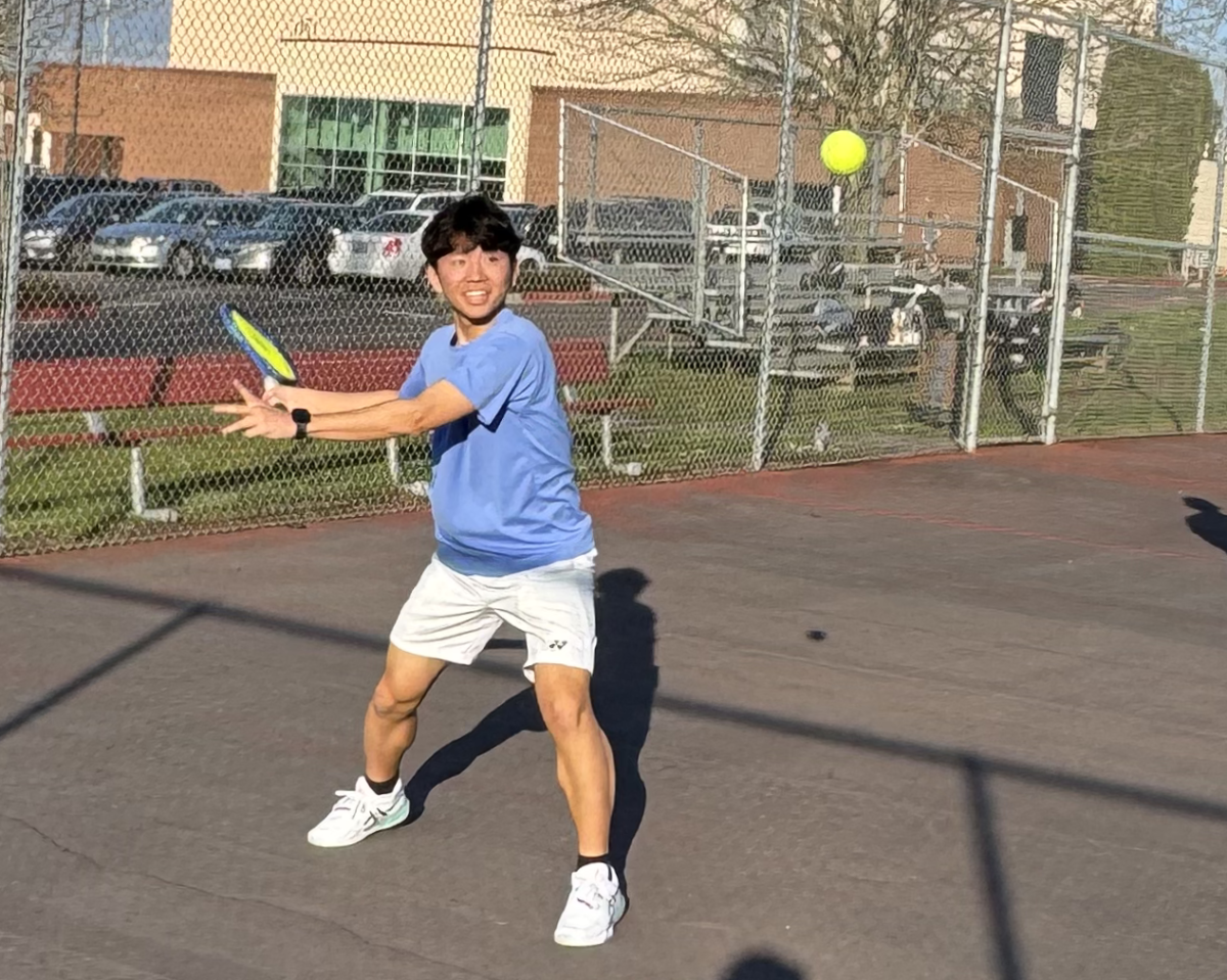 Japanese exchange student Shingo Okazaki showcases his talents on the court.