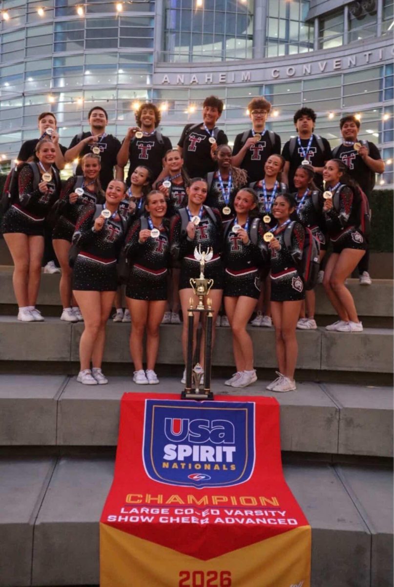 The cheer team took first at the national competition.